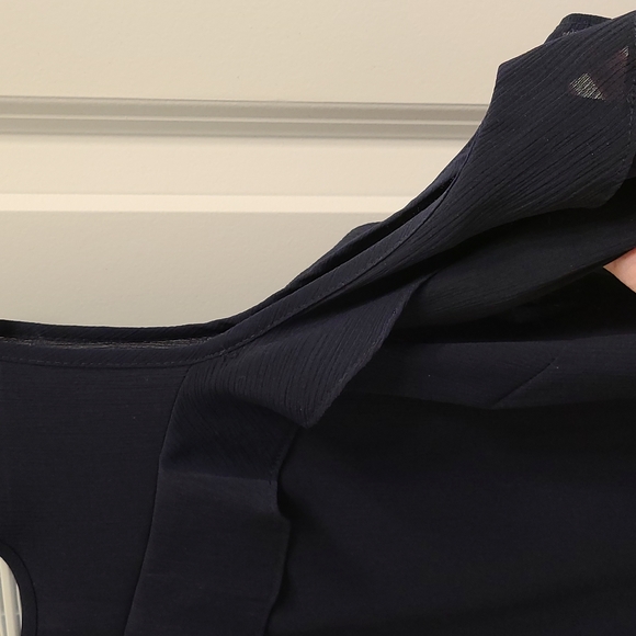 Navy Blue Blouse - Picture 3 of 5